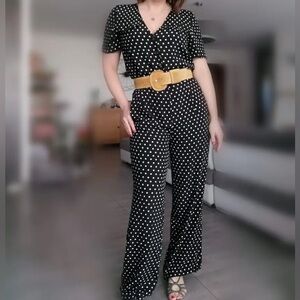 Sezane Rayan jumpsuit 8 polka dots